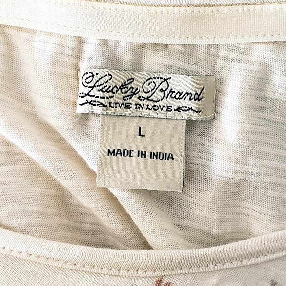 Lucky Brand Embroidered Top NWOT - Picture 9 of 10